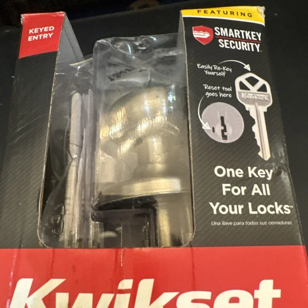 Kwikset 740J15SMTCP Juno Satin Nickel SmartKey Entry Knob 97402-736